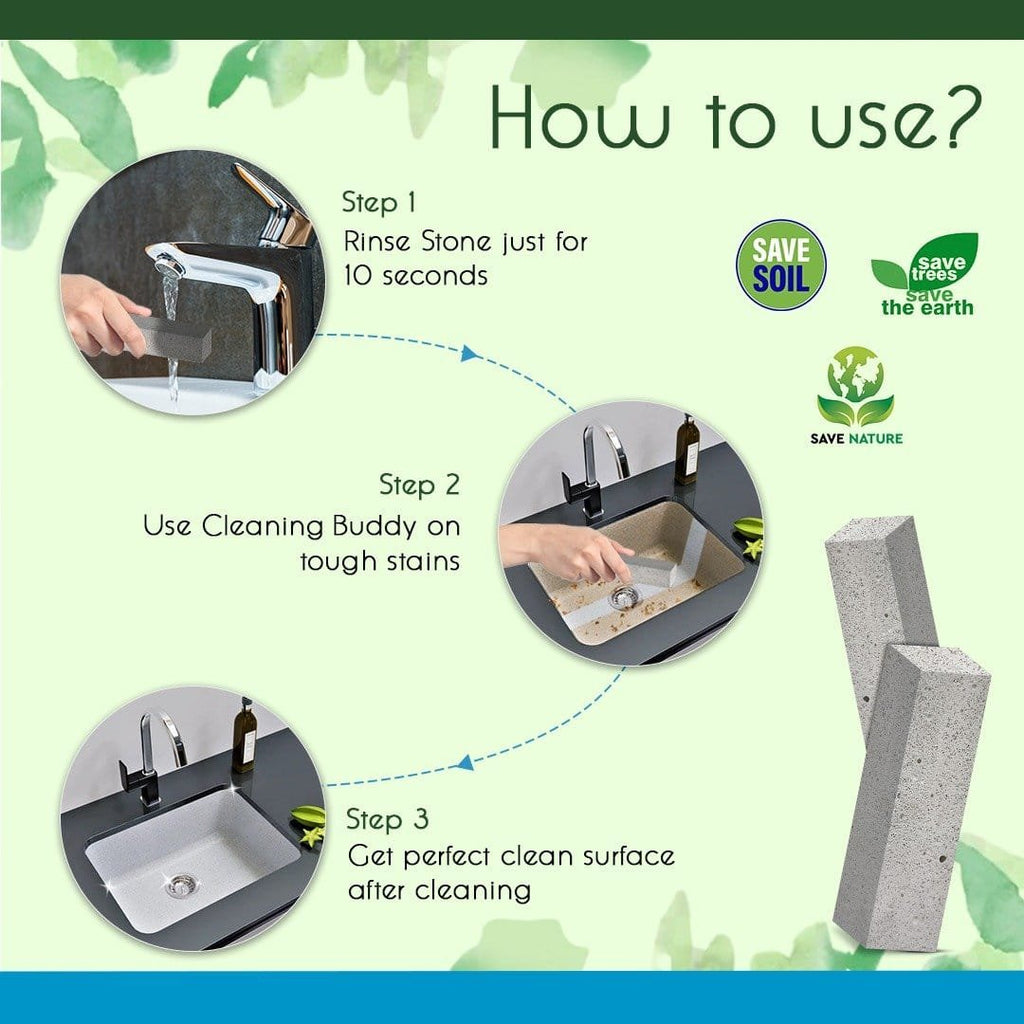 Pumice stone and Spray for Toilet Bowl Cleaner for Toilet Cleaner 6 Pack | Eco Friendly