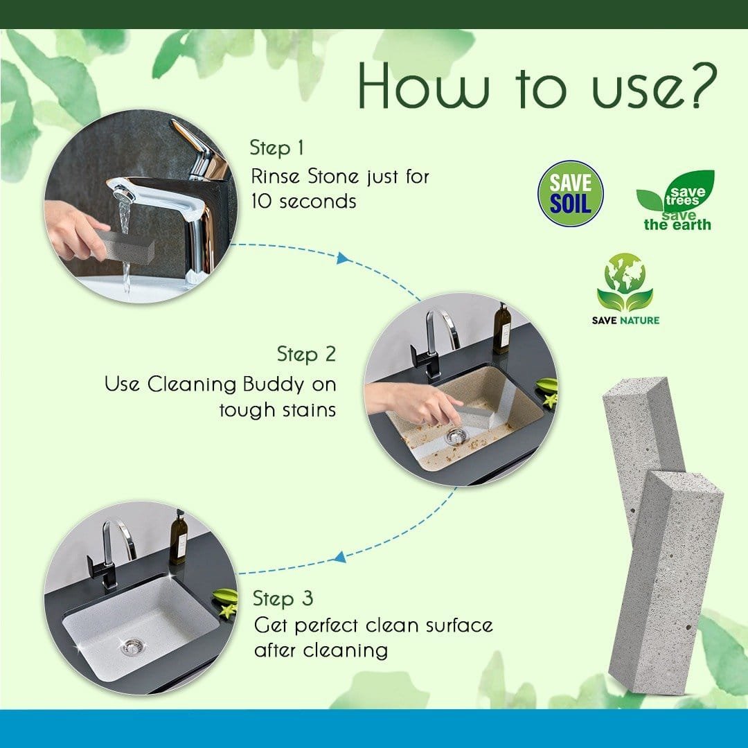 Pumice stone and Spray for Toilet Bowl Cleaner for Toilet Cleaner 6 Pack | Eco Friendly